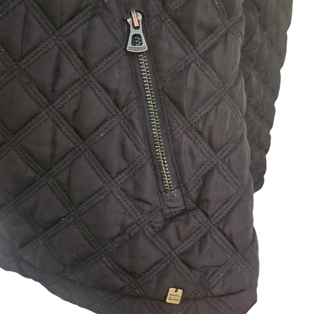 Kangol Girls Quilted Hooded Jacket, Black Size 12 - Picture 7 of 9